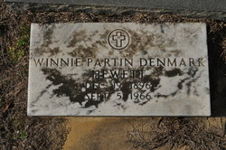 Winnifred “Winnie” <I>Partin</I> Denmark Hewett 