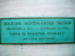 Maxine <I>Woodmansee</I> Brown 