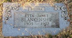 Etta Janet <I>Luckey</I> Blankenship 