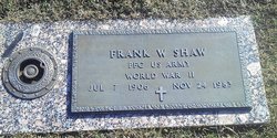 Frank W Shaw 