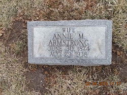 Anna Melissa “Annie” <I>Wood</I> Armstrong 
