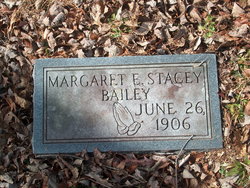 Margaret Ellen <I>Stacey</I> Bailey 