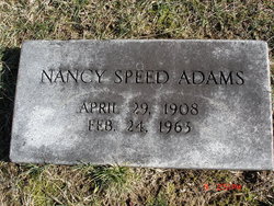 Nancy <I>Speed</I> Adams 