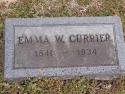 Emma W <I>Chase</I> Currier 