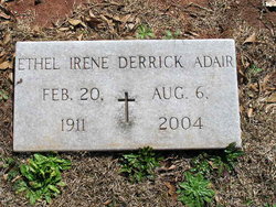 Ethel Irene <I>Derrick</I> Adair 