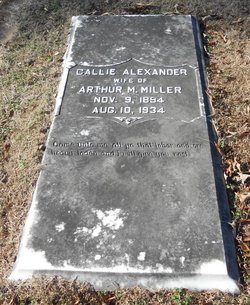 Callie <I>Alexander</I> Miller 