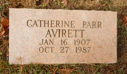 Catherine <I>Avirett</I> Parr 