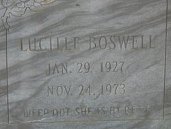Lucille <I>DeRossett</I> Boswell 