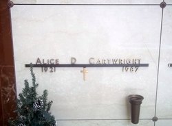 Alice Dean “Allie” <I>Howell</I> Cartwright 