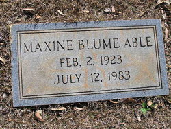 Maxine <I>Blume</I> Able 