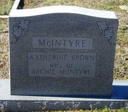 Katherine <I>Brown</I> McIntyre 
