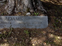 Martha Louisa <I>Miller</I> Adams 