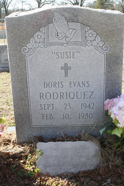 Doris Margaret “Susie” <I>Evans</I> Rodriguez 