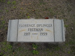 Florence <I>Oplinger</I> Freeman 