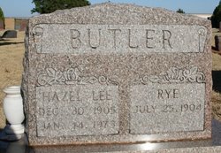 Hazel Lee <I>McLin</I> Butler 