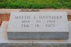 Martha Virginia “Mattie” <I>Eakin</I> Dantzler 