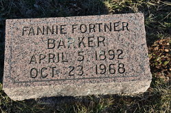 Fannie Mabel <I>Fortner</I> Barker 