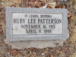 Ruby Lee <I>Clement</I> Patterson 