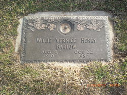 Willie Vernice <I>Henry</I> Barlow 