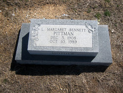 Lena Margaret <I>Bennett</I> Pittman 