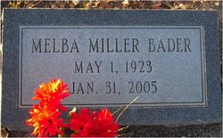 Melba Ruth <I>Miller</I> Bader 