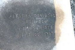 Addie Alberta <I>Brownlee</I> Pettigrew 