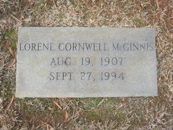 Lorene <I>Cornwell</I> McGinnis 