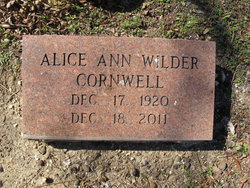 Alice Ann <I>Nitschke</I> Cornwell 