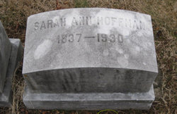 Sarah Ann <I>Butterweck</I> Hoffman 