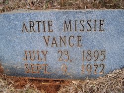 Artie Missie <I>Neese</I> Vance 