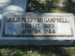Julia Margaret <I>Pfeiffer</I> Campbell 