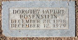 Dorothy <I>Papurt</I> Rosenstein 