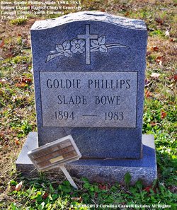Allie Golden “Goldie” <I>Phillips</I> Bowe 