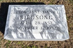 Eliza Jane <I>Daniel</I> Birdsong 