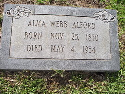 Emily Alma <I>Webb</I> Alford 