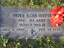Nina Lois <I>Little</I> Davis 