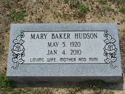 Mary <I>Baker</I> Hudson 