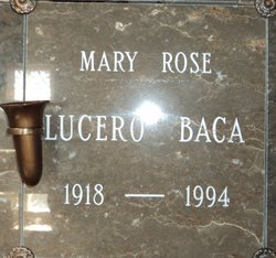Mary Rose <I>Lucero</I> Baca 