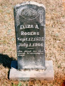 Eliza Mary Ann <I>Moore</I> Rogers 
