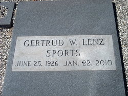 Gertrud W. <I>Lenz</I> Sports 