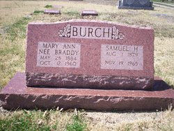Mary Ann <I>Braddy</I> Burch 