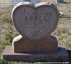 Annie Mae <I>Evans</I> Apple 