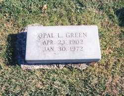 Opal Lenore <I>Stevens</I> Green 
