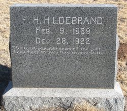 F H “James Frederick Henry” Hildebrand 