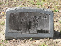 Sadie Elizabeth <I>McKellar</I> Edmunds 