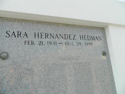 Sara <I>Hernandez</I> Hedman 