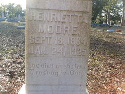 Henrietta “Etta” <I>Goins</I> Moore 
