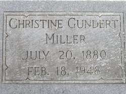 Christine Irma <I>Gundert</I> Miller 