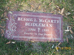 Bessie Lee <I>McCarty</I> Beidleman 