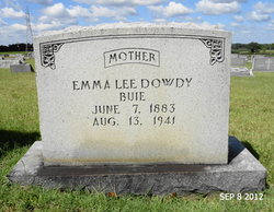 Emma Lee <I>Dowdy</I> Buie 